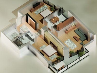 Tomis Nord/Carrefour - Perpetum Residence III -3 camere decomandate, bloc nou.
