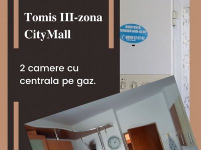 Tomis III- apartament 2 camere la etajul 3  cu centrala pe gaz