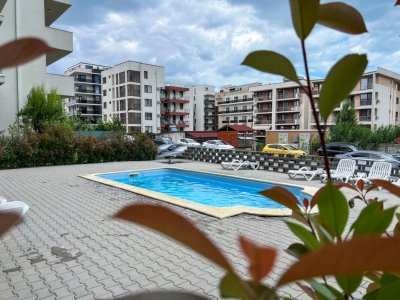 Apartament mobilat 2 camere cu pisinca & vedere către Mare Mamaia Nord