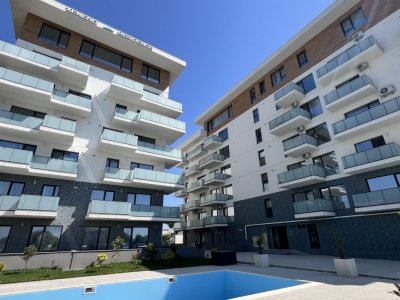 Apartament de 2 camere vedere curtea interioara, spre piscina