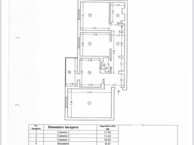 Apartament 3 camere de vanzare, situat in zona Tomis III