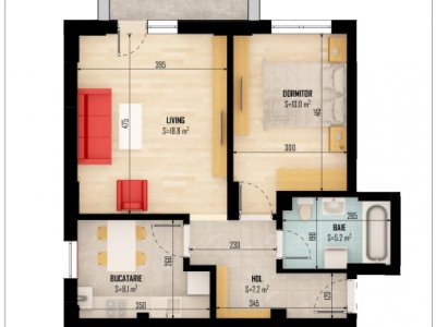 Apartament cu 2 camere de vanzare in Bragadiru COMISION 0% DIRECT DEZVOLTATOR