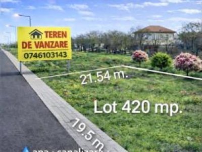 Vânzare Teren 420 mp. Ovidiu cartier nou